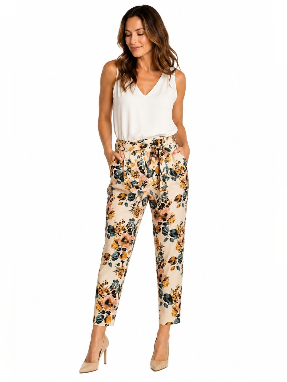 Chapter One Peg Leg Ankle Length Pants Size L